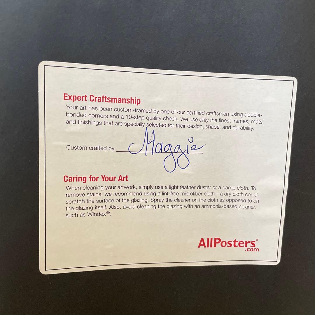 アンリ・マティス　紫色のローブとアネモネ　額縁入り　大きいサイズ