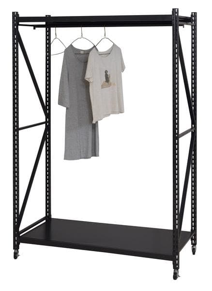 大型 イス収納可 棚調整可能 ラック リビング収納 収納棚 ブラック