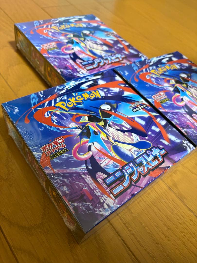 【新品♪シュリンク付♪】ポケモンカードMEGA　ニンジャスピナー　3BOX