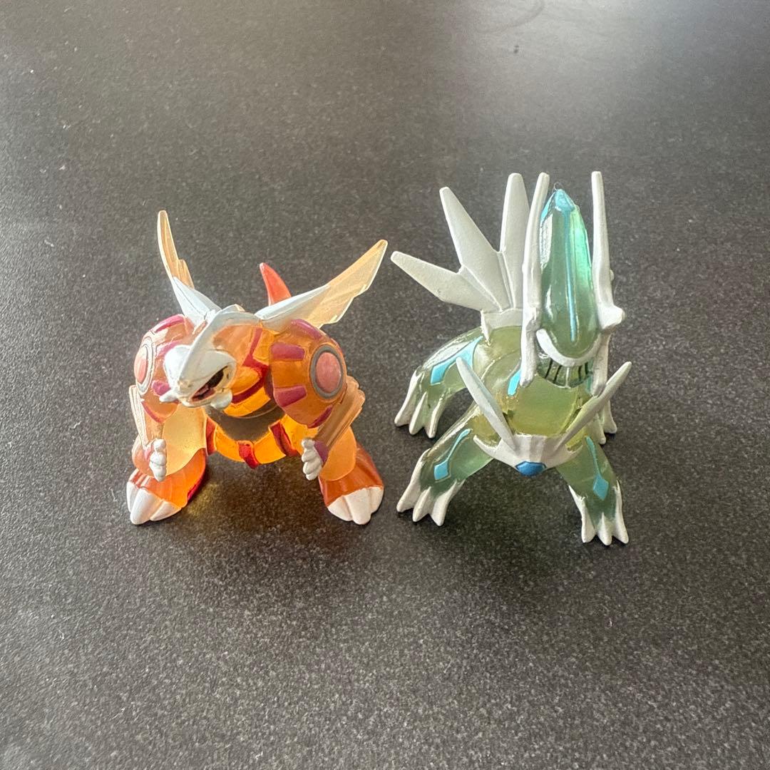 ポケモン　モンコレ フィギュア ディアルガ パルキア クリア　海洋堂