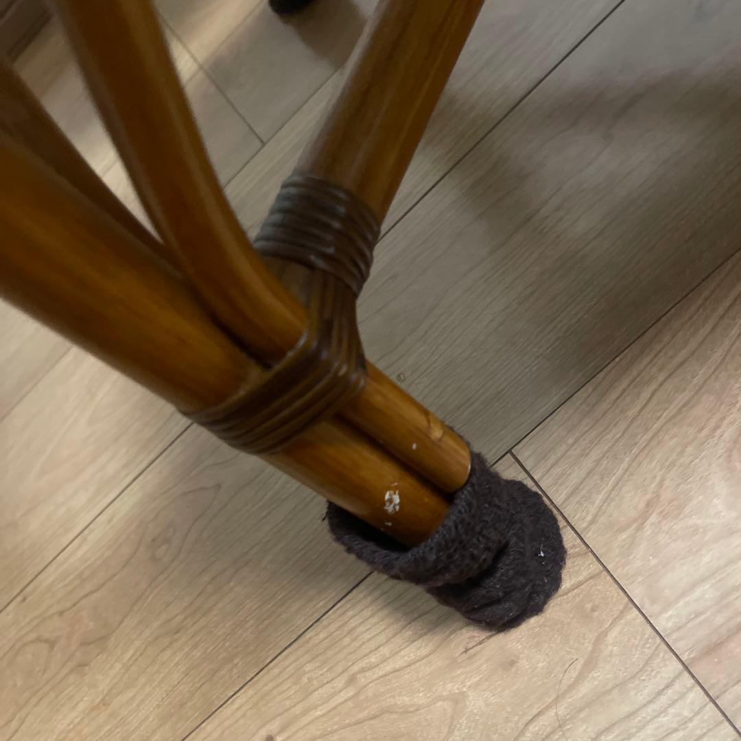 値下げ★Kazama ラタン アームチェア ブラウン