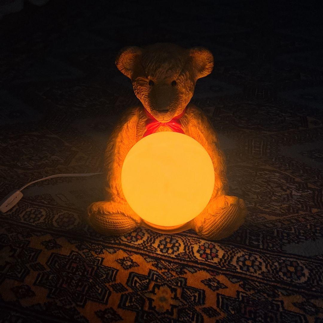 ヴィンテージ 陶器製 ティディベア テーブルランプ