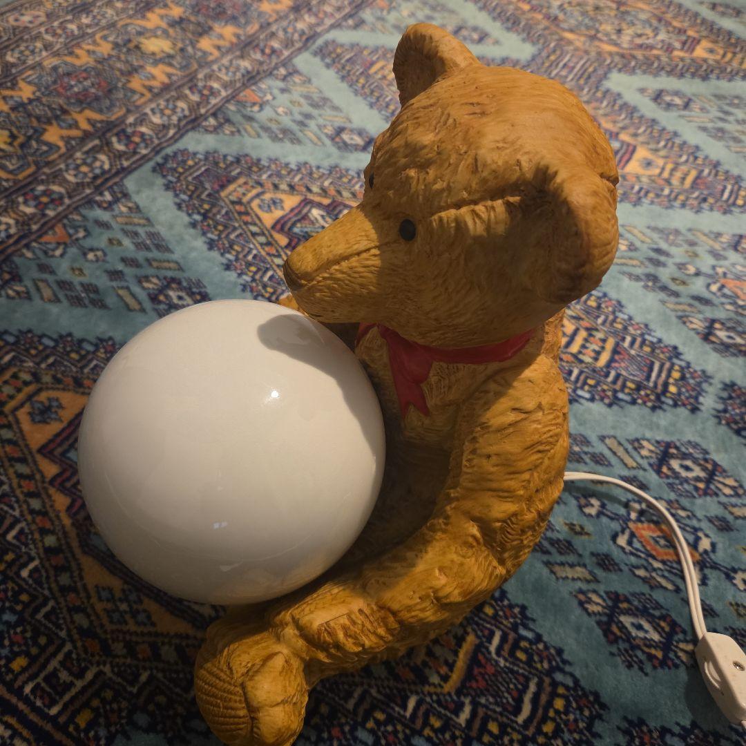 ヴィンテージ 陶器製 ティディベア テーブルランプ