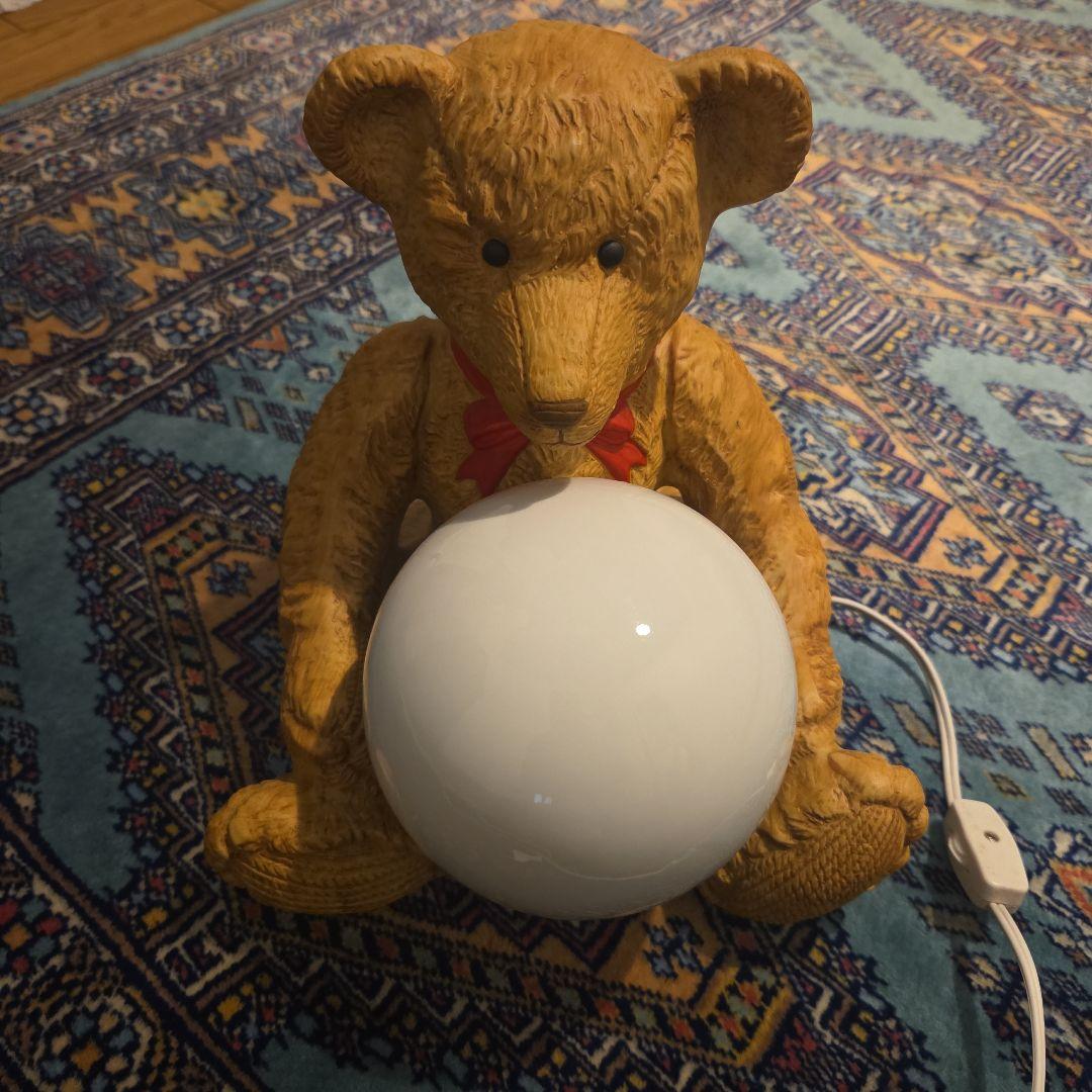 ヴィンテージ 陶器製 ティディベア テーブルランプ