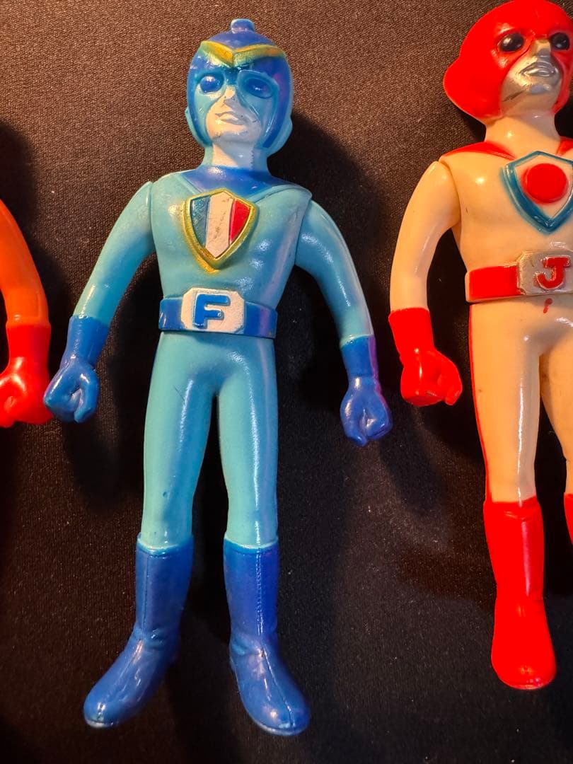 バトルフィーバーj 戦隊ヒーロー フィギュアセット 5体　当時物　希少