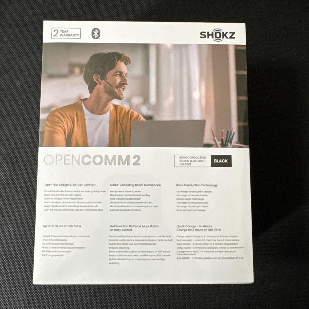 【未開封】　SHOKZ OPENCOMM 2 骨伝導ワイヤレスイヤホン
