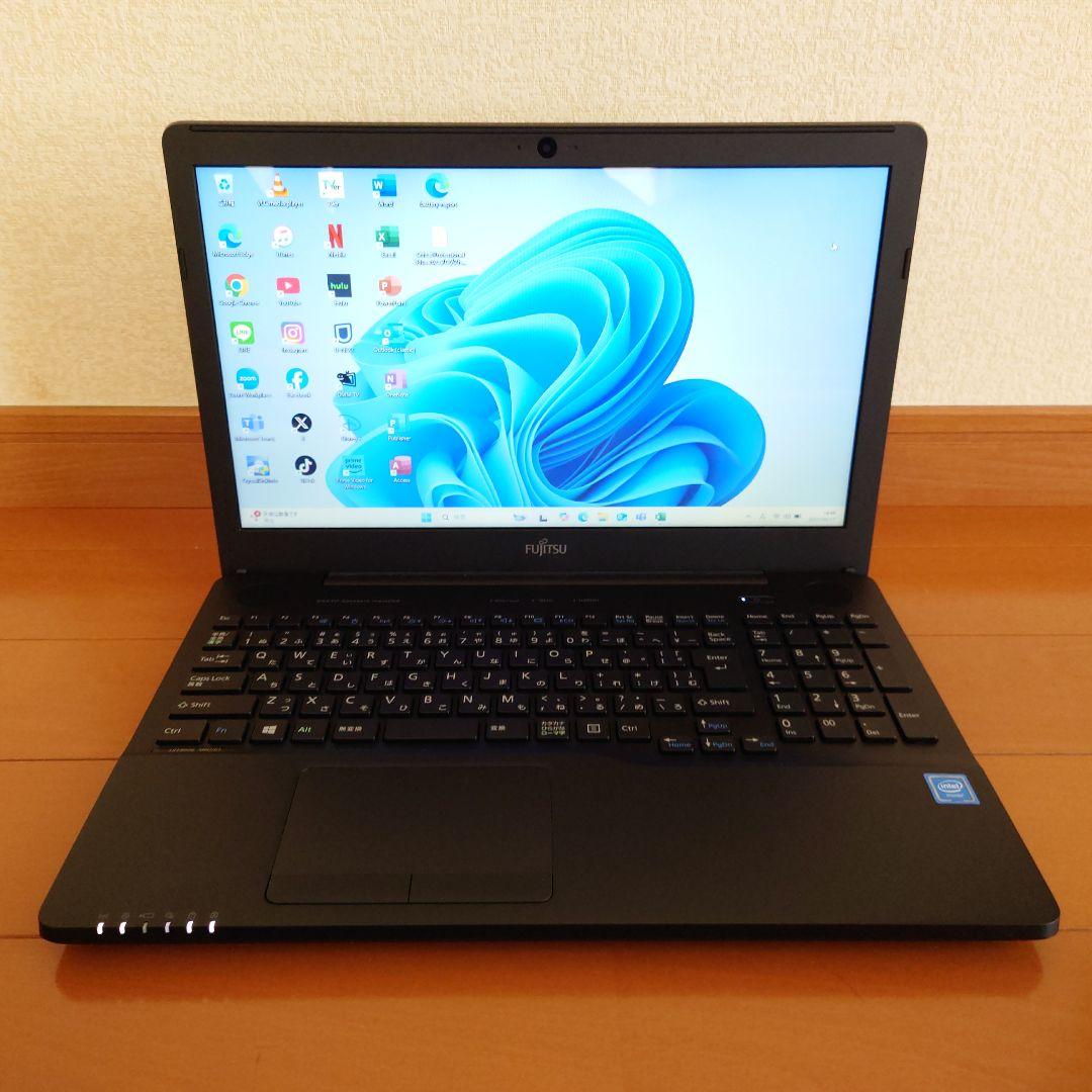 設定済✨️LIFEBOOK AH42/B3✨️ブラック✨️Win11＆オフィス