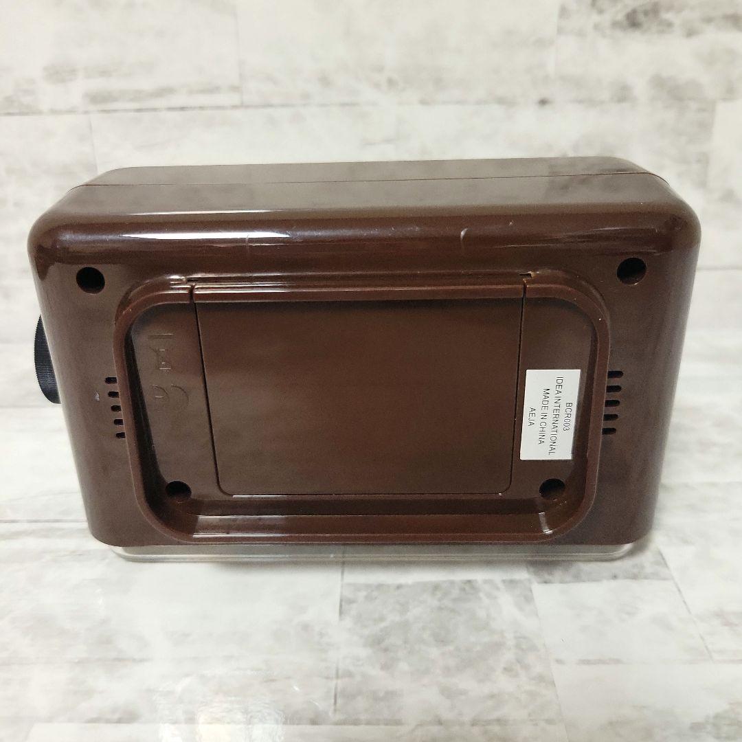 BRUNO LCD レトロアラームクロック 電波時計 BCR003 目覚まし時計