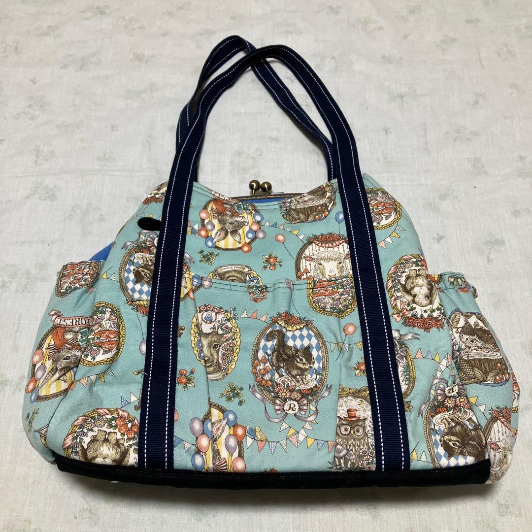 【送料込み】ハンドメイド　猫形　鞄　がま口　手提げ　2点