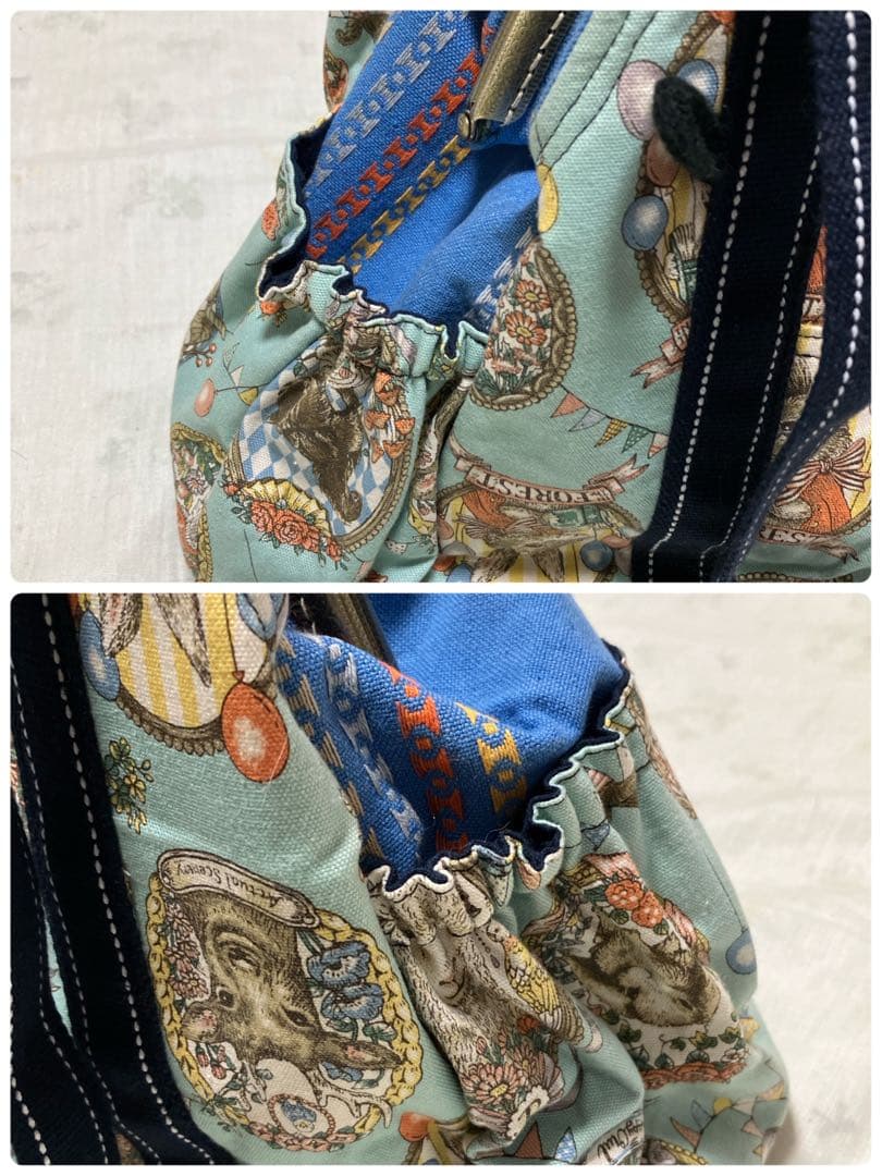 【送料込み】ハンドメイド　猫形　鞄　がま口　手提げ　2点