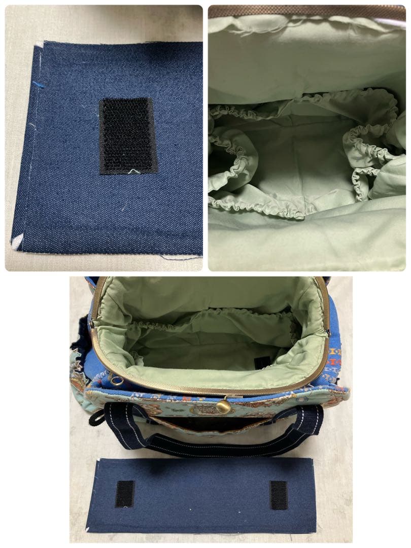 【送料込み】ハンドメイド　猫形　鞄　がま口　手提げ　2点