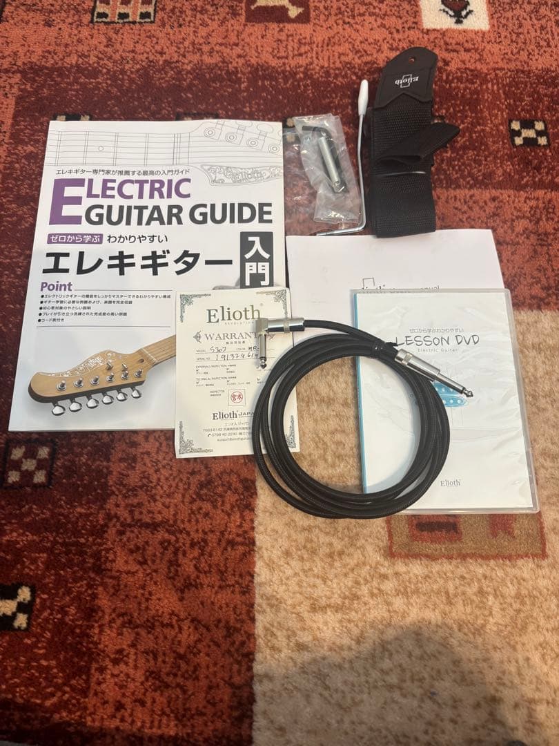 Elioth レッド エレキギター ギターケース付