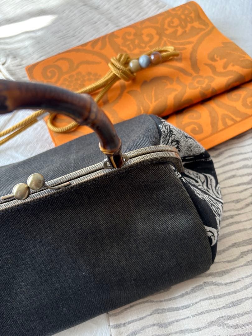 ❤️着物お出かけbag モノトーン　訳あり