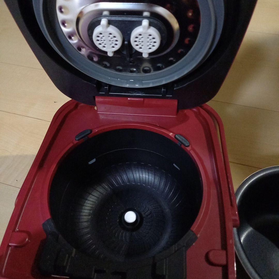 美品✨アイリスオーヤマ 炊飯器 3合 圧力IH式 RC-PH30-R