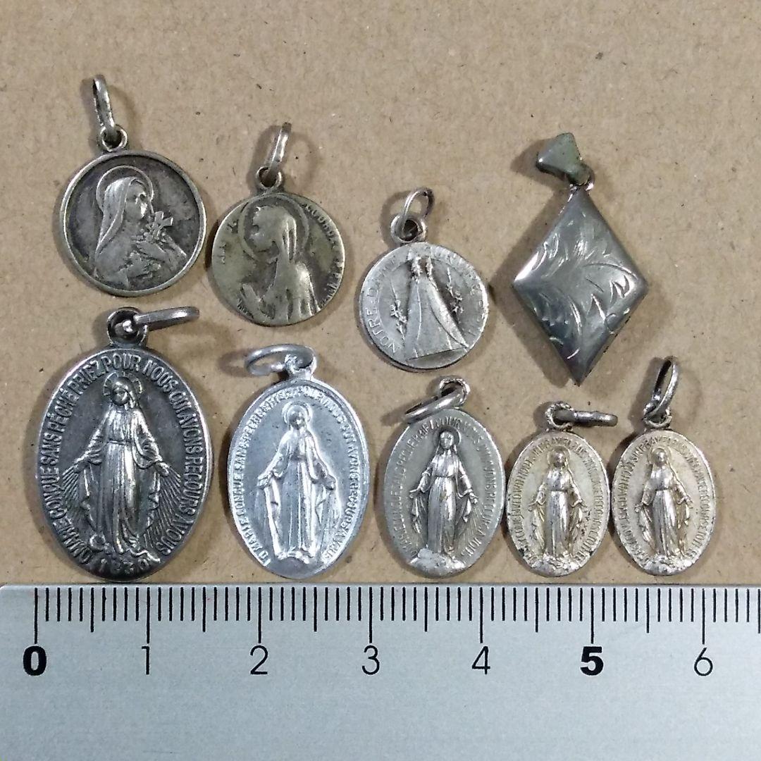 メダイ ロケットペンダント ネックレス ペンダント マリア 聖母 9個まとめて