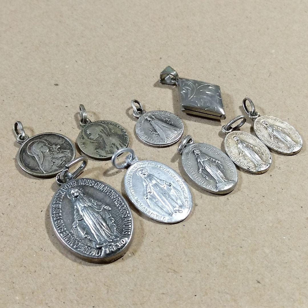 メダイ ロケットペンダント ネックレス ペンダント マリア 聖母 9個まとめて