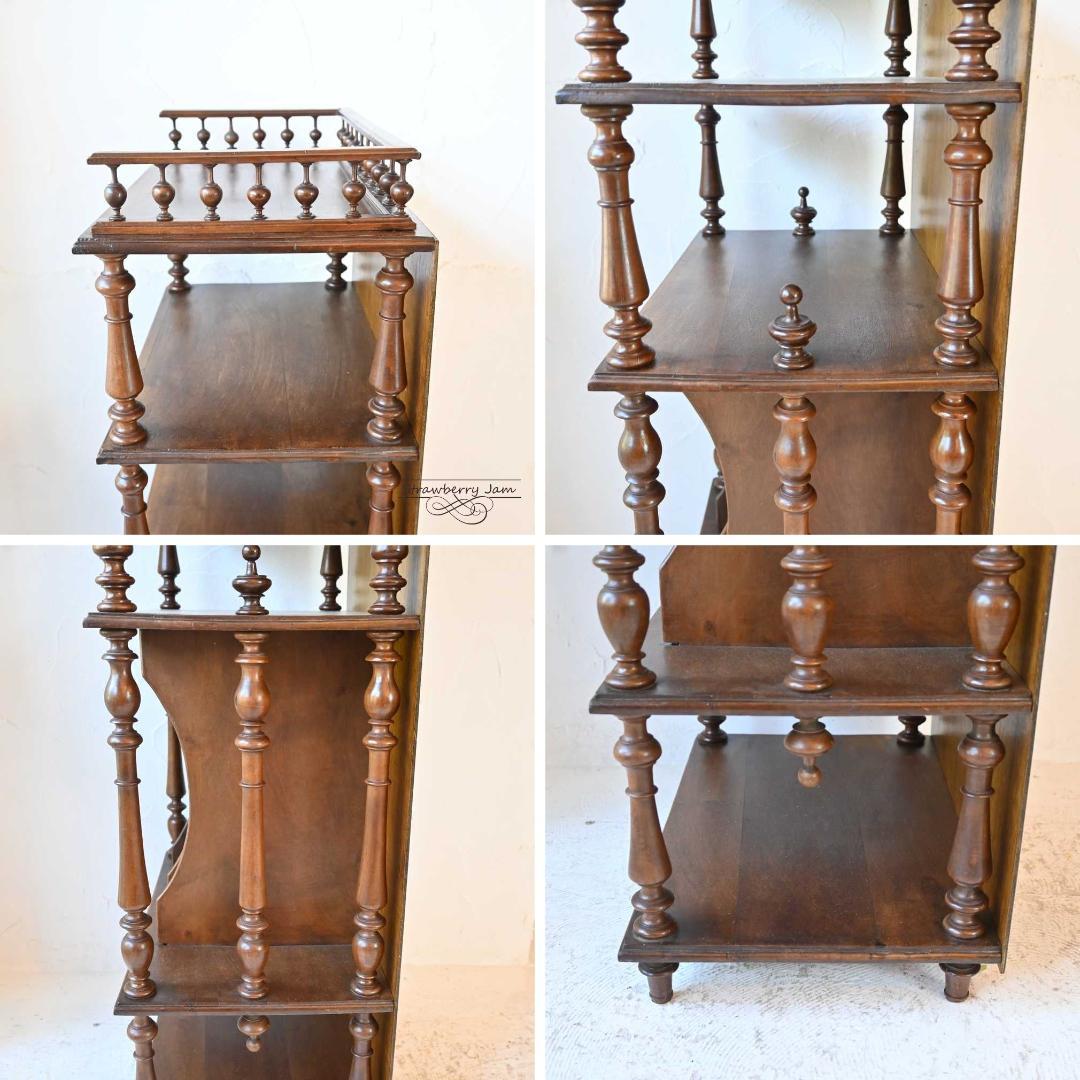 L3610-27 フランスアンティーク ブックシェルフ 収納 本棚 キャビネット