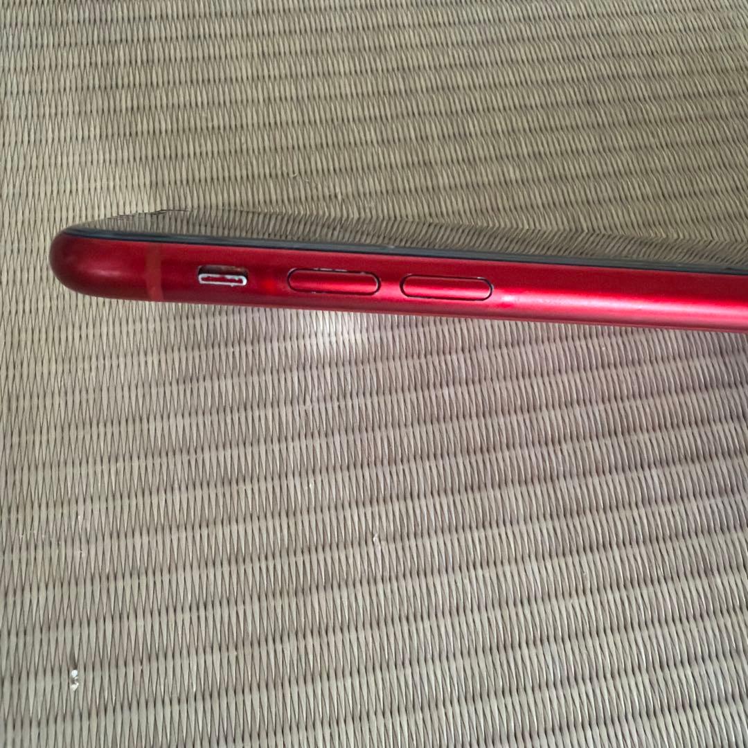 iPhoneXR RED 64GB 画面割れあり ジャンク扱い 付属品あり