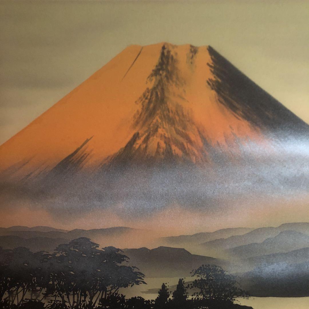 絵画 赤富士（梅月）