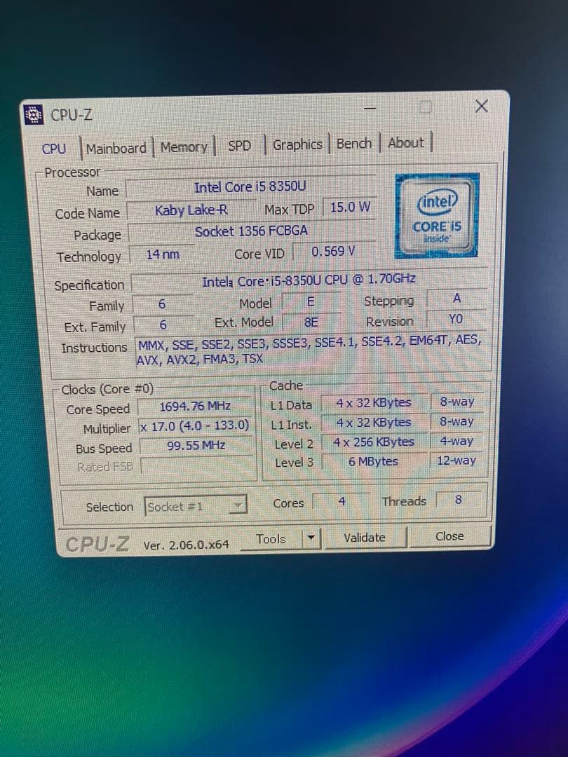 X1Carbon Gen6(Model 20KGS3LV01) ジャンク