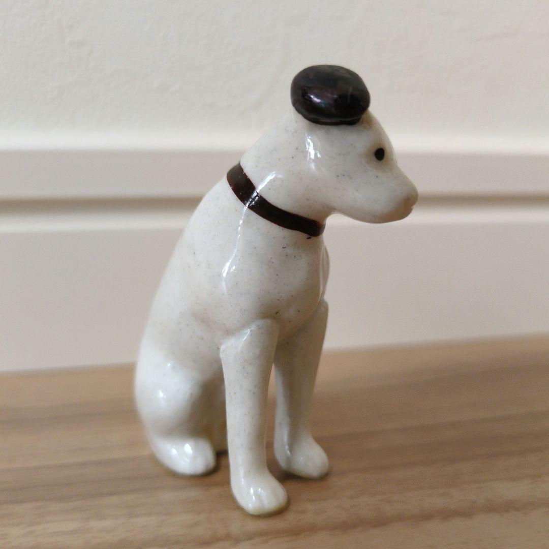 ビクター　陶器製犬の置物 大小セット　昭和レトロ