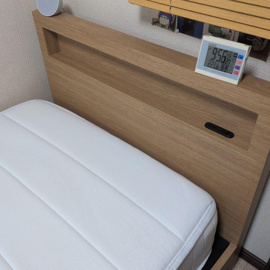 シングル ベッドフレーム　マットレス　ニトリ