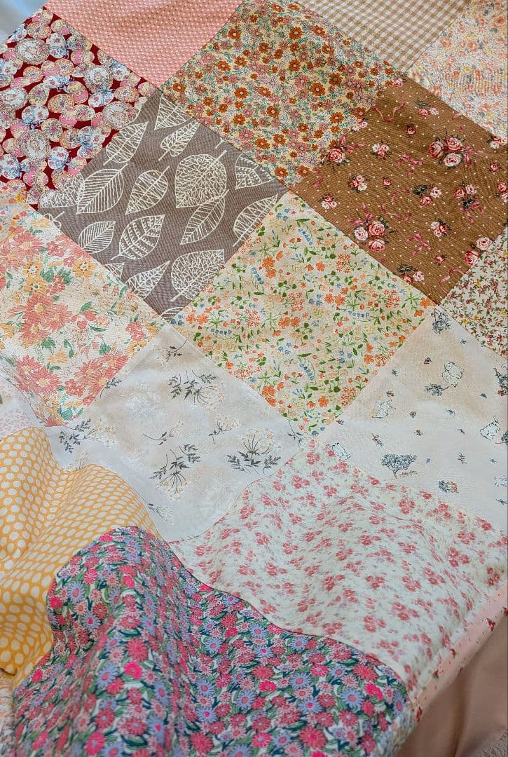 パッチワークマルチカバー　特大　ハンドメイド