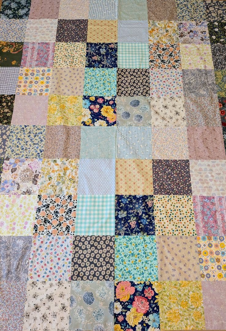 パッチワークマルチカバー　特大　ハンドメイド