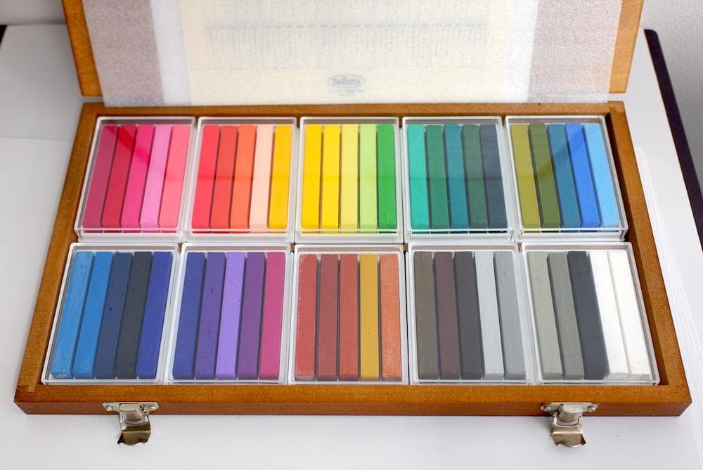 ホルベイン アーチストオイルパステル 50本セット 木箱付 未使用品