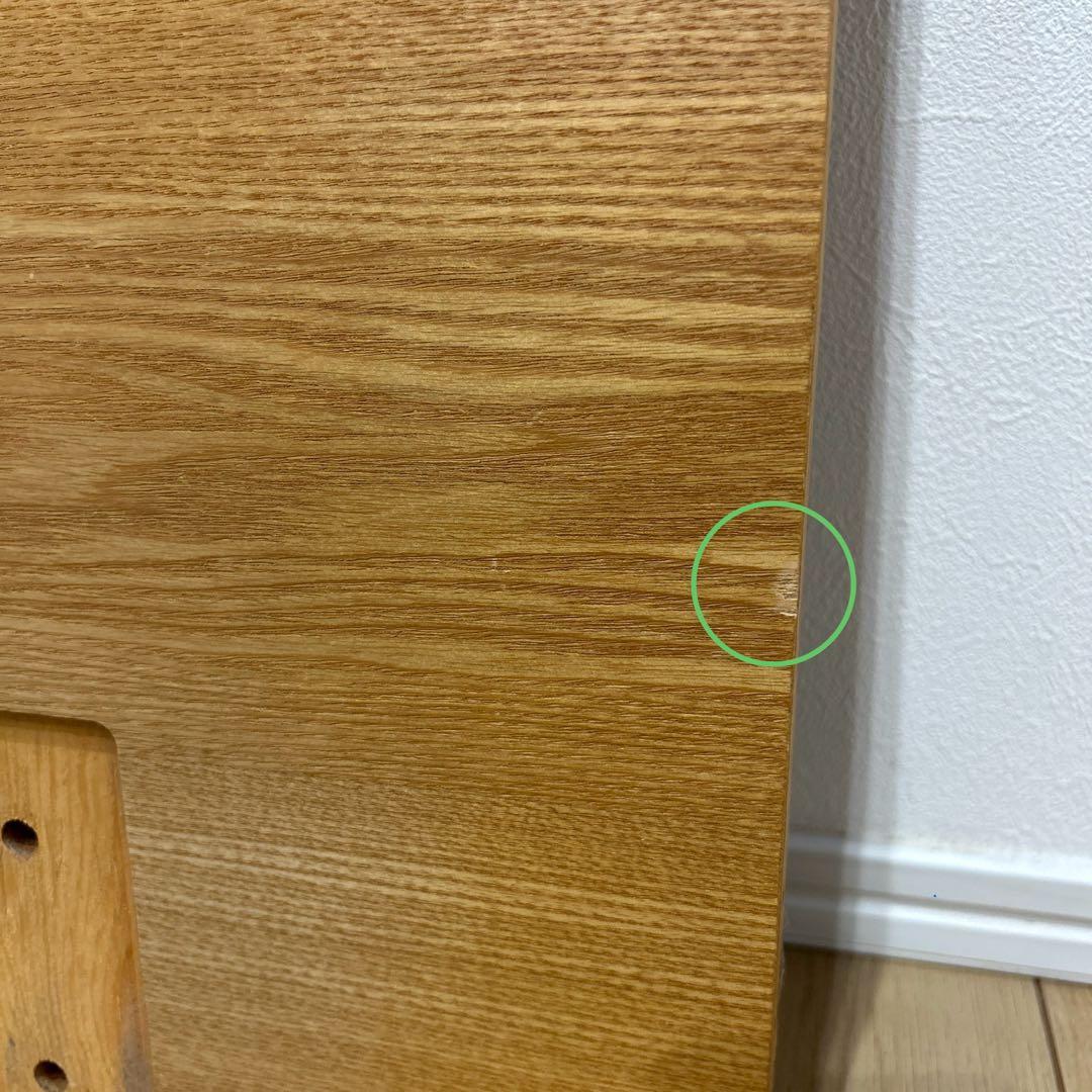 無印良品　旧型ヘッドボード　ダブル　オーク材