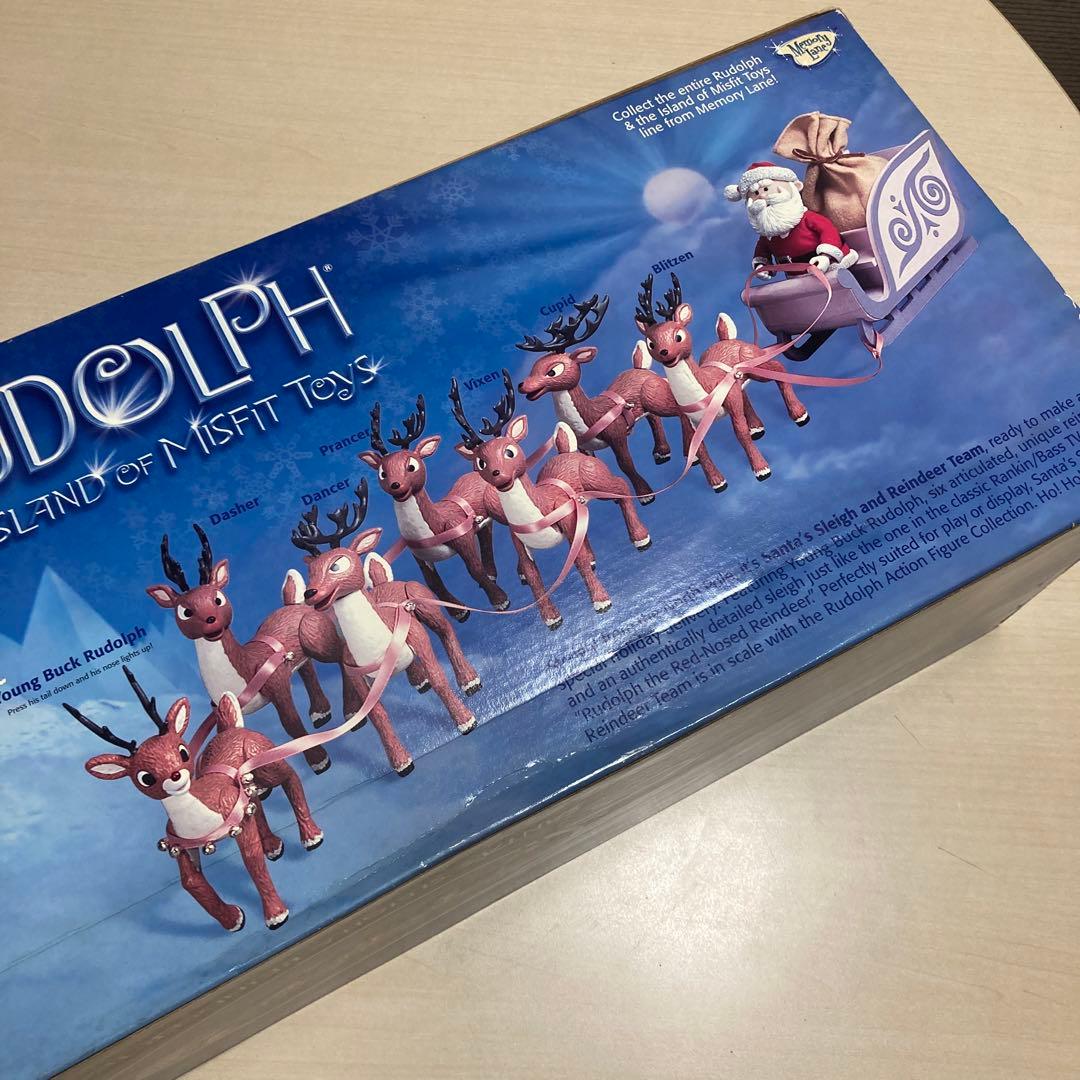 トナカイ サンタ　フィギュア　メモリーレーン　インテリア　アメトイ　レア