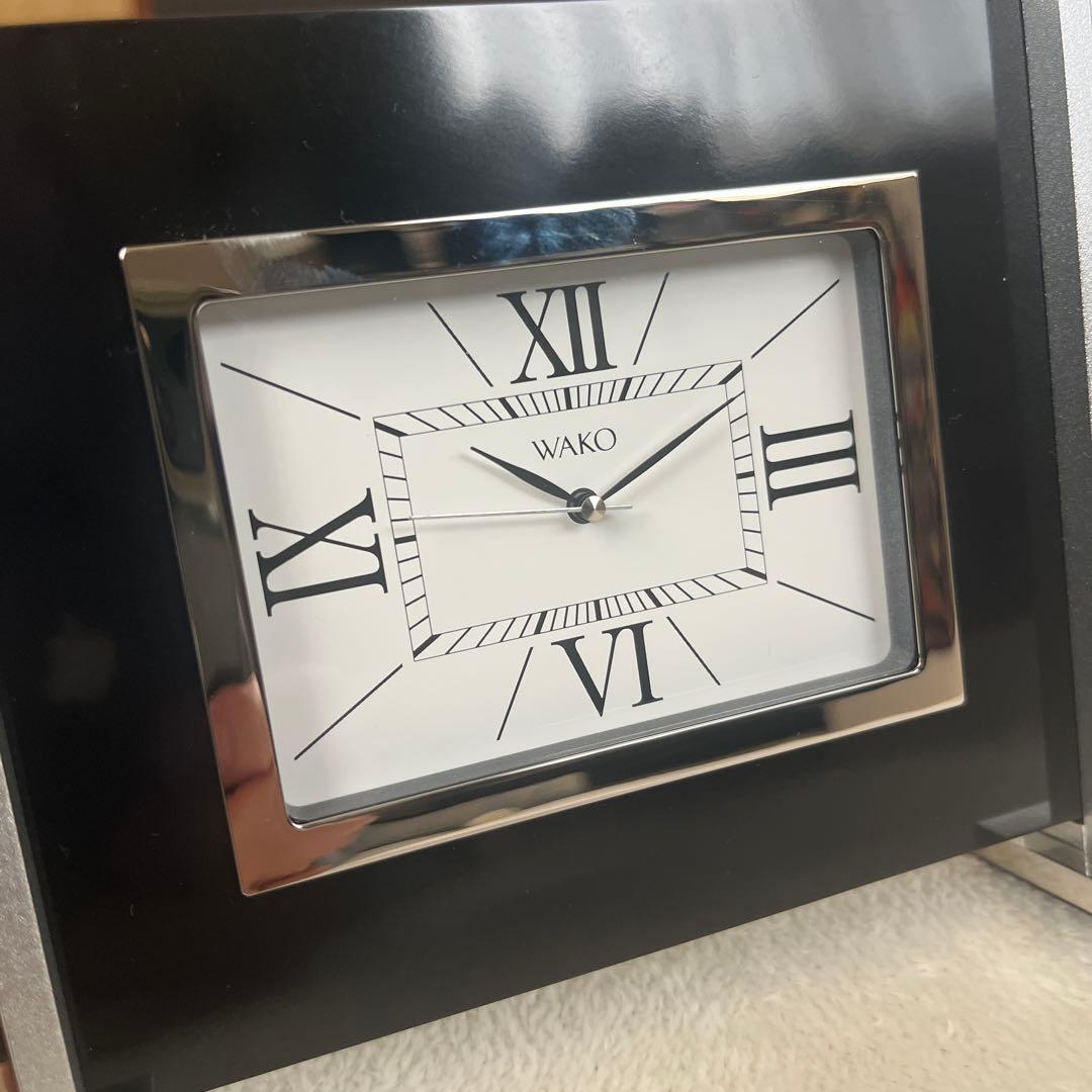 未使用品　WAKO ワコー　置き時計　クロック　箱付き　アナログ　インテリア