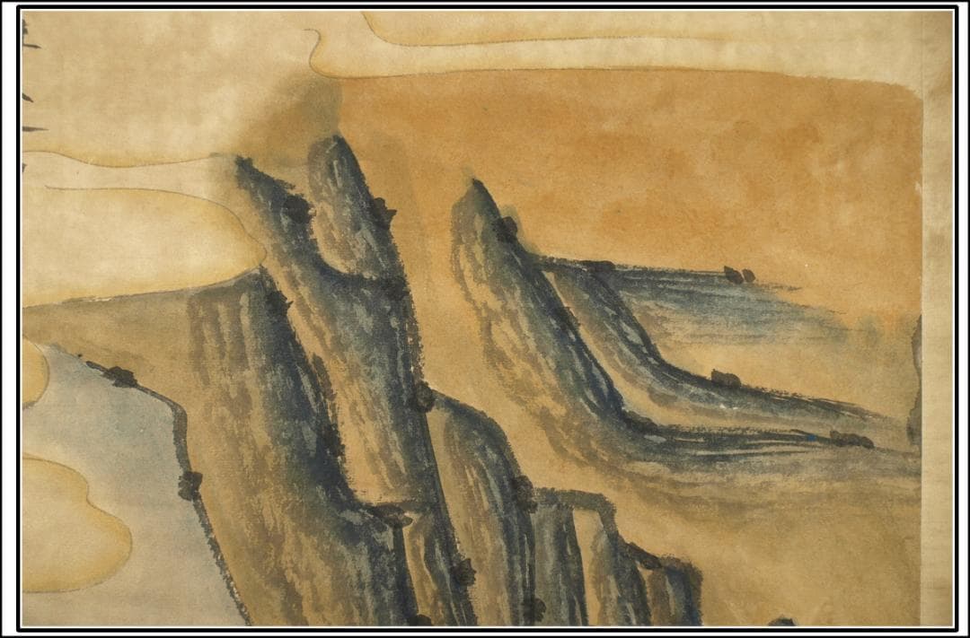 民間仕入れ品　中国唐時代の人物図　肉筆絵　激安骨 BD110A2-2