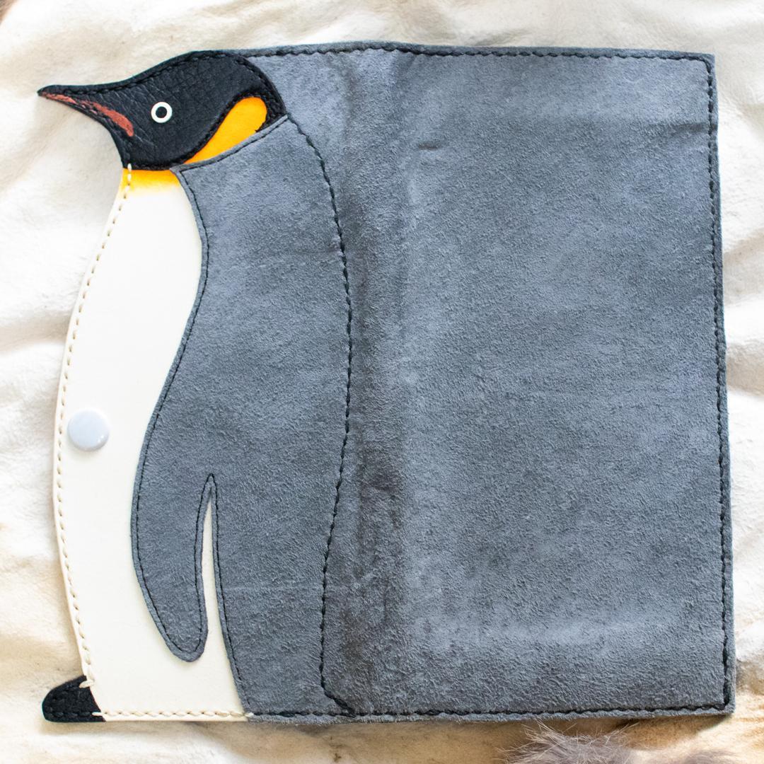 ペンギン(King Penguin)デザイン 牛革豚革レザー・長札入財布