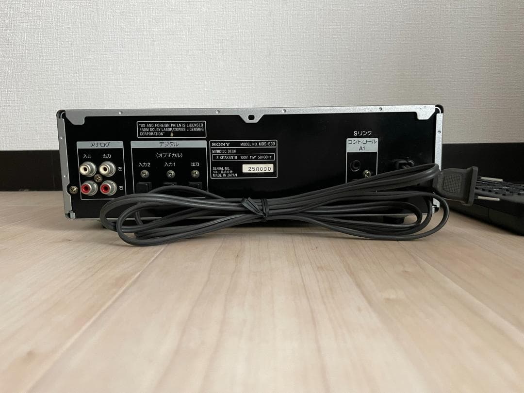 SONY　MDプレイヤー　ジャンク　MDS-S39
