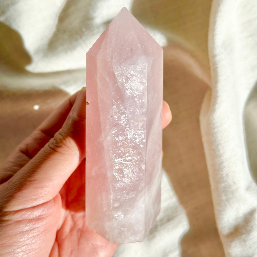 【ローズ クォーツ】 タワー ROSE QUARTZ Tower ポイント