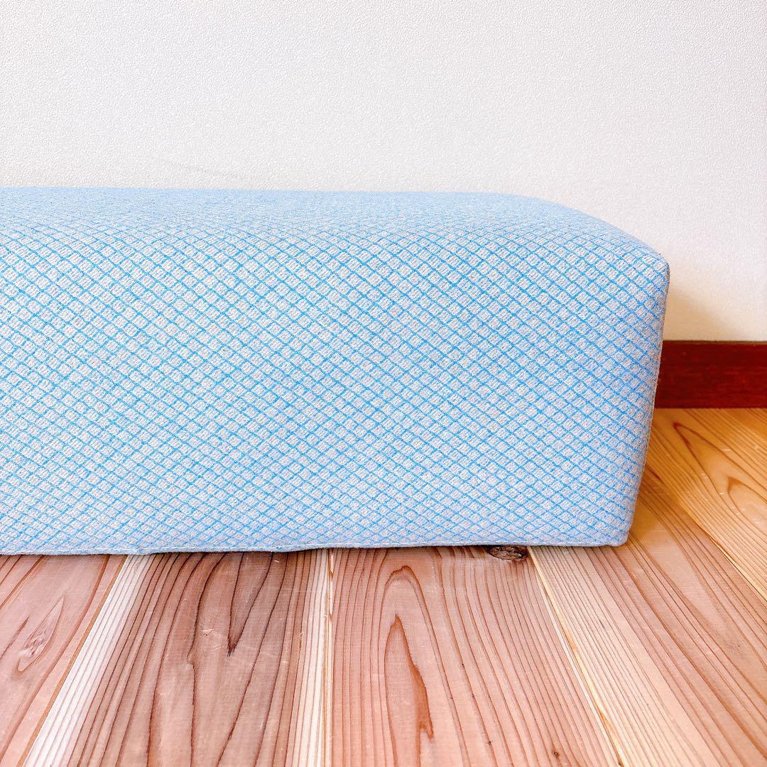 【良品】 ACTUS アクタス キューブスツール STOOL 水色×グレー