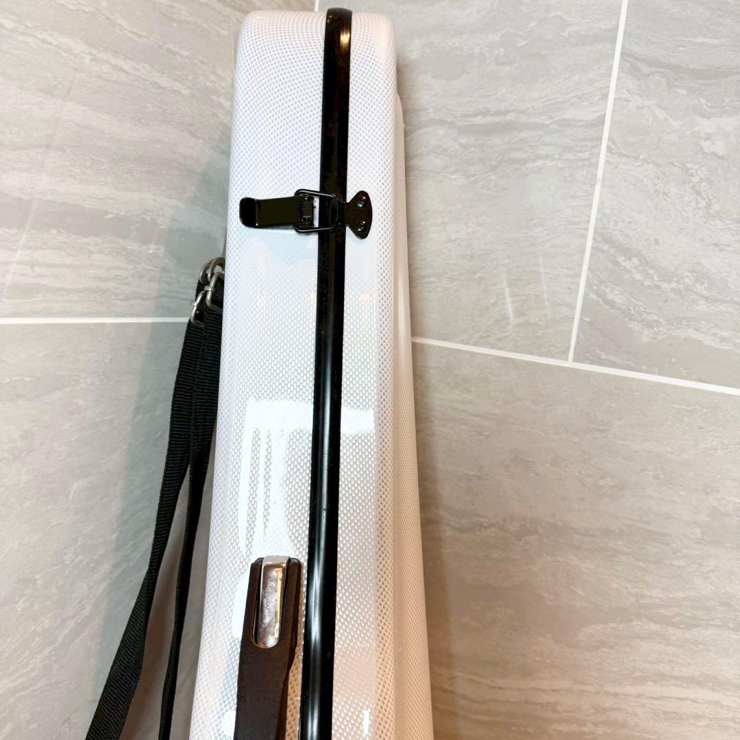 4/4用　バイオリンケース カーボン製　ハードケース　ホワイト　白