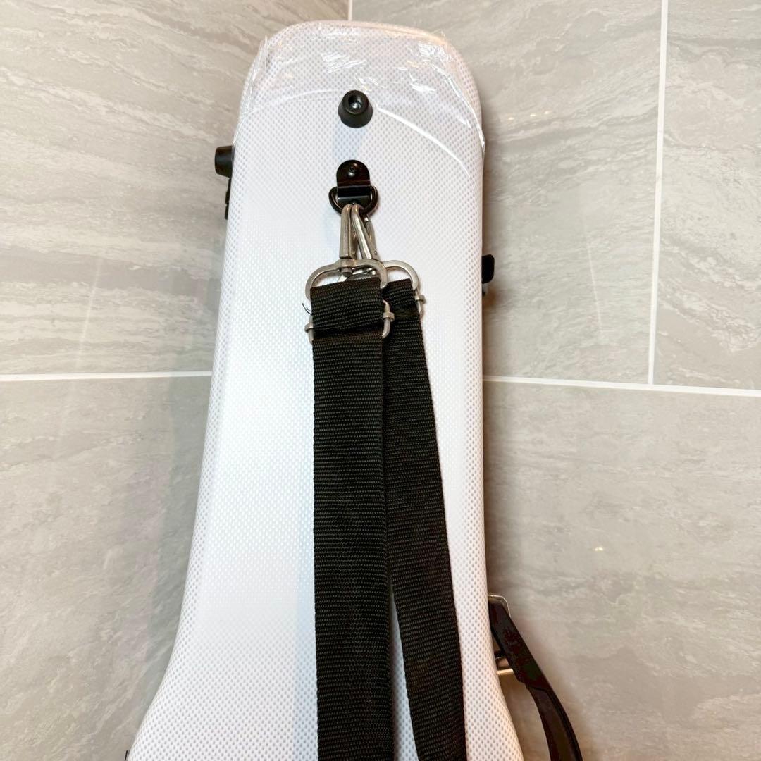 4/4用　バイオリンケース カーボン製　ハードケース　ホワイト　白