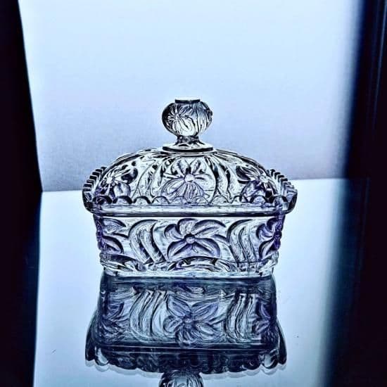 輝くオールドサンルイ すみれのボンボニエール コフレ【19世紀後半】