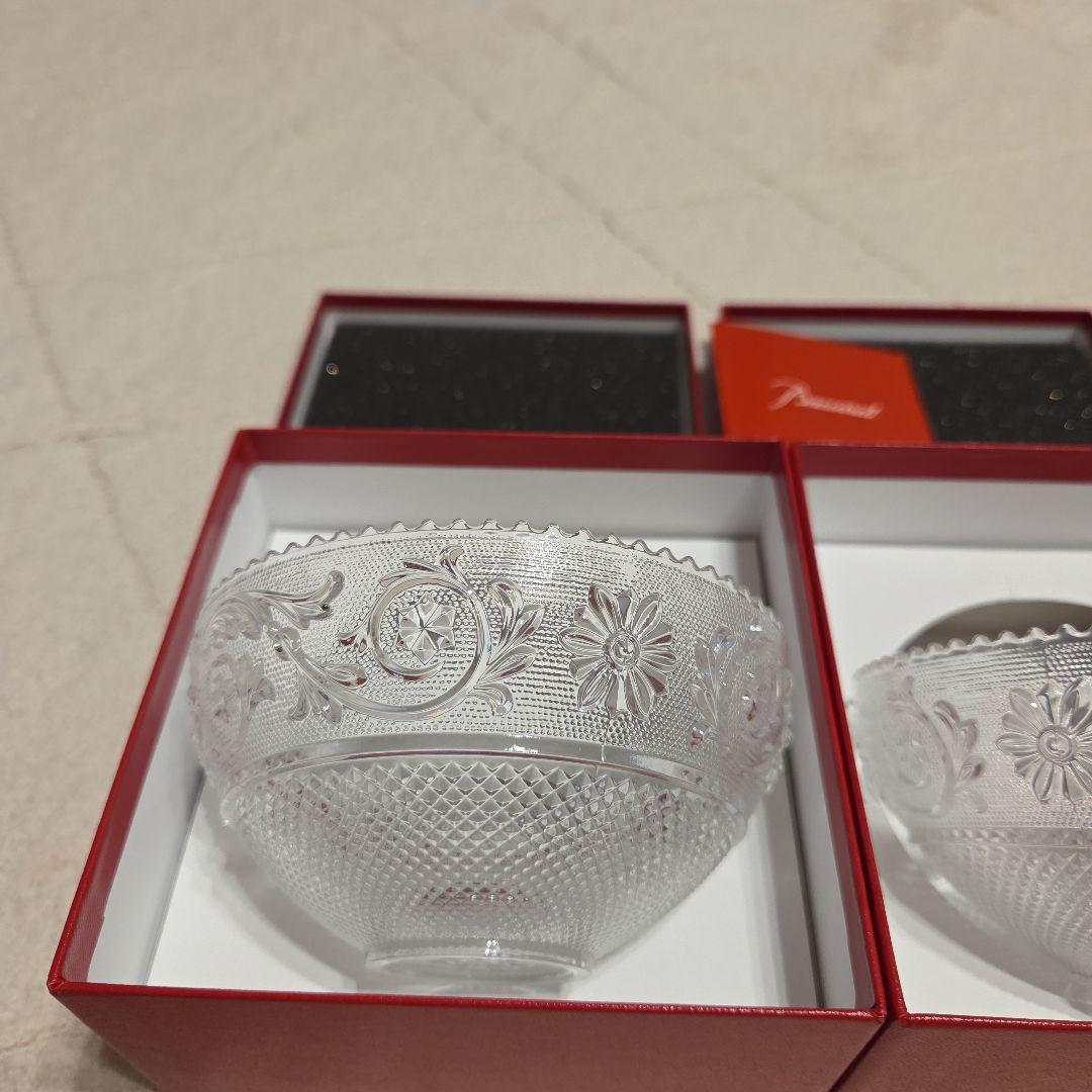 Baccarat クリスタルガラス ボウル 2個セット