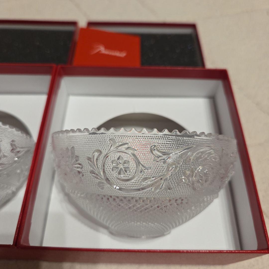 Baccarat クリスタルガラス ボウル 2個セット