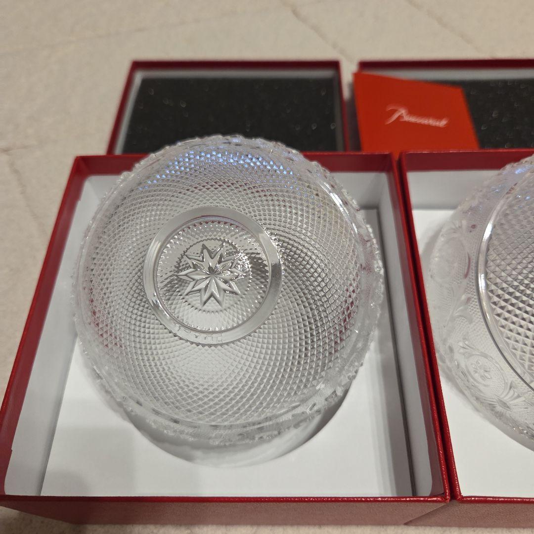 Baccarat クリスタルガラス ボウル 2個セット