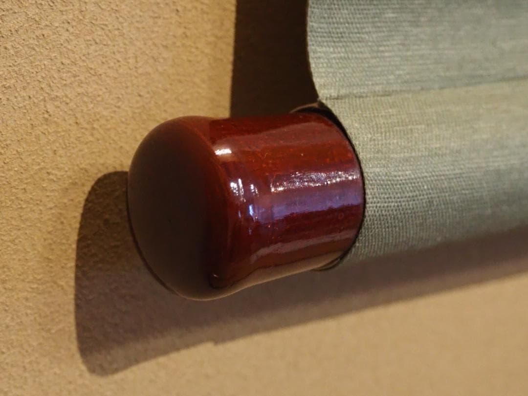 藪内流11世竹窓紹智自筆画賛『羽箒図』掛軸