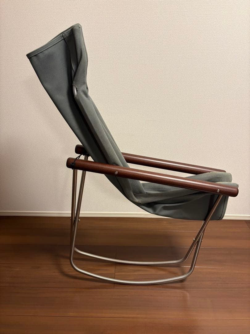 ニーチェアX ロッキング / ダークブラウン×グレー（NY-143）