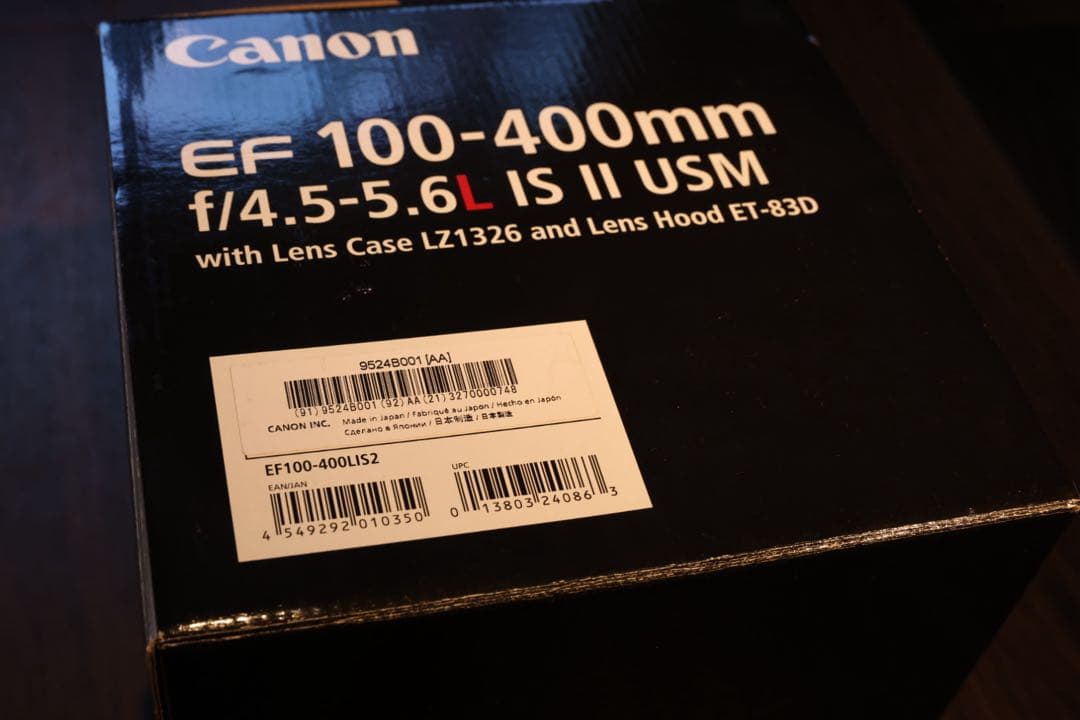新品 キヤノン EF100-400mm F4.5-5.6L IS II USM