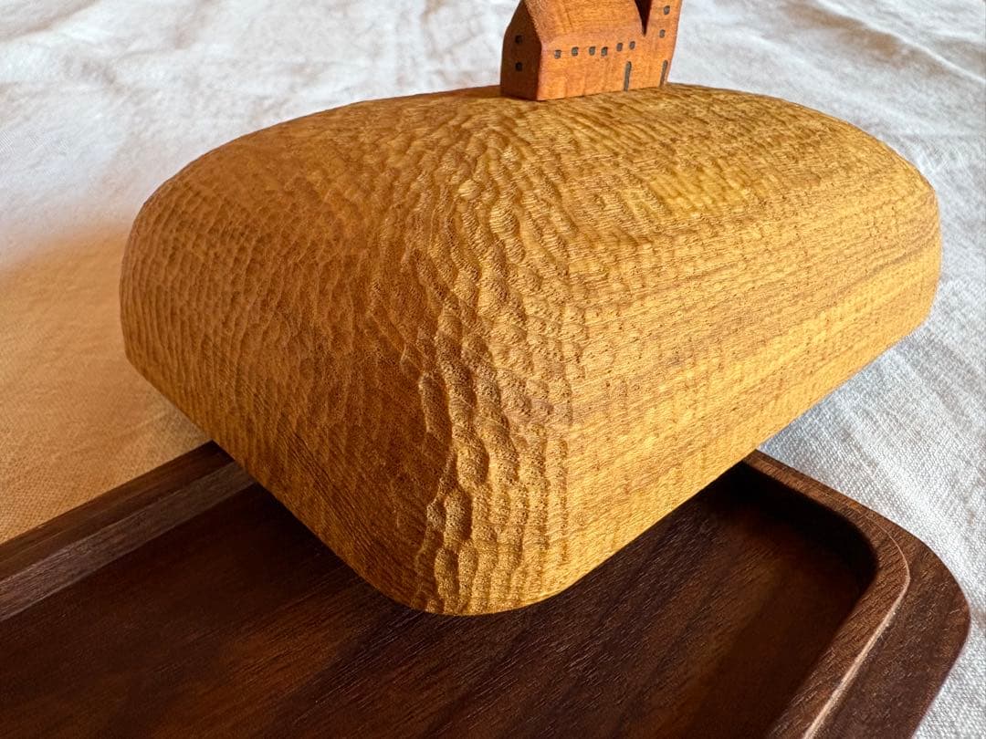 バターケース　湯浅ロベルト淳 クルミ　ウォルナット　ケース　作家