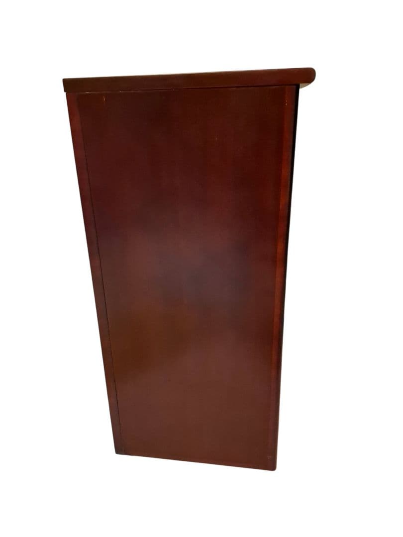 オールドカリモク コーナーシェルフ 木製 3段 飾り棚