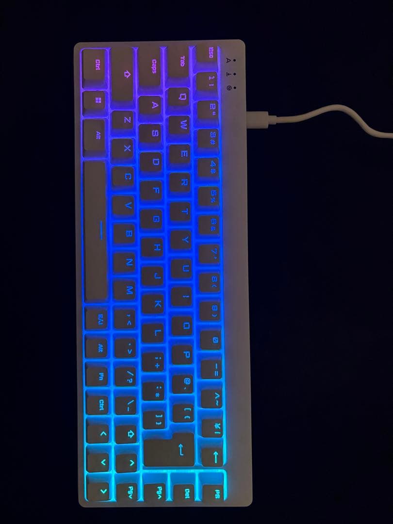 ELECOM VK600A ホワイト ラピットトリガー　ゲーミングキーボード