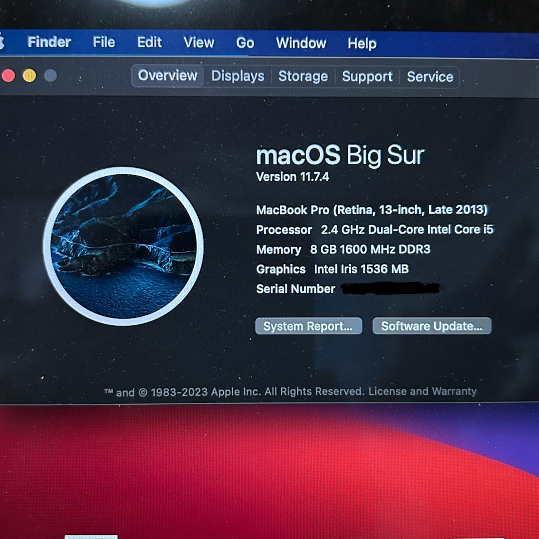 美品　Apple　MacBook Pro 13インチ　8GB　256GB